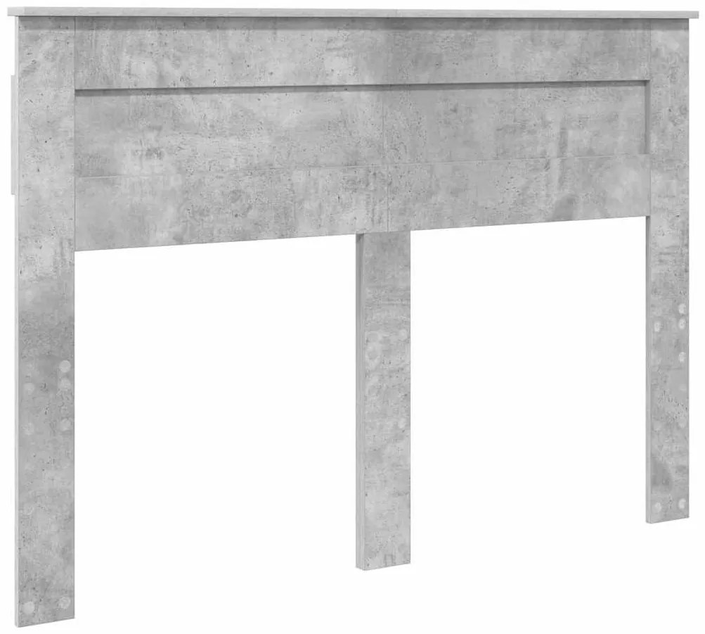vidaXL Κεφαλάρι με κεφαλάρι Σκυρόδεμα Γκρι 160 cm Επεξεργασμένο ξύλο