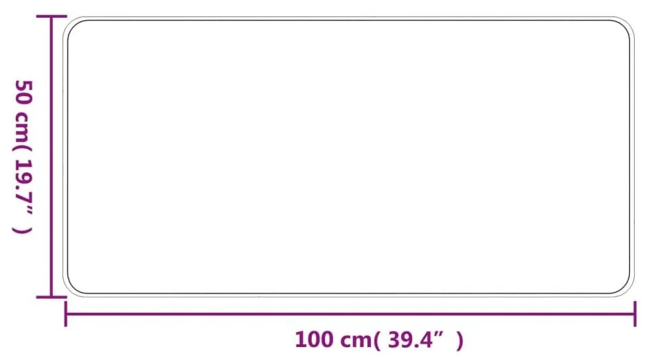 Χαλί Διάδρομος Εμφάνιση Σιζάλ Ανθρακί 50 x 100 εκ. - Ανθρακί