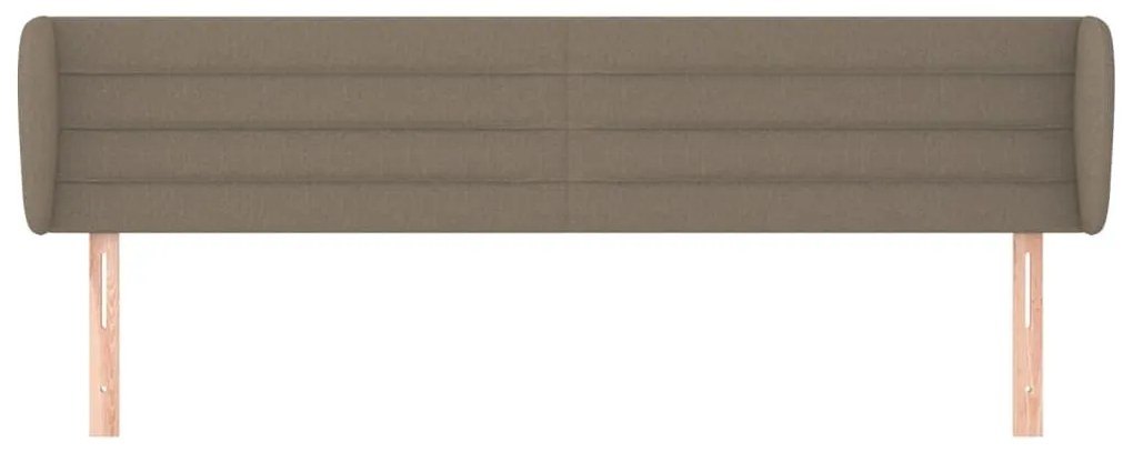 Κεφαλάρι με Πτερύγια Taupe 183x23x78/88 εκ. Υφασμάτινο - Μπεζ-Γκρι