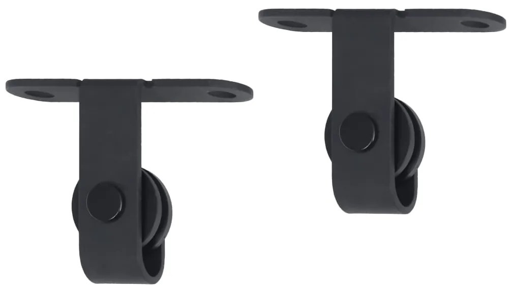 vidaXL Μηχανισμός Συρόμενης Πόρτας Μίνι 200 εκ. Ανθρακοχάλυβας