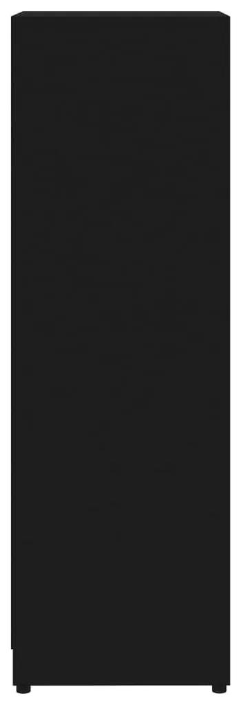 Στήλη Μπάνιου Μαύρη 30 x 30 x 95 εκ. από Μοριοσανίδα - Μαύρο