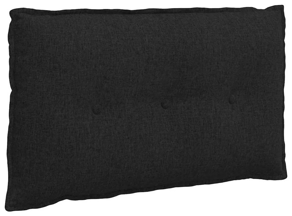 vidaXL Μαξιλάρι Πλάτης Μαύρο 80 x 19 x 50 εκ ύφασμα