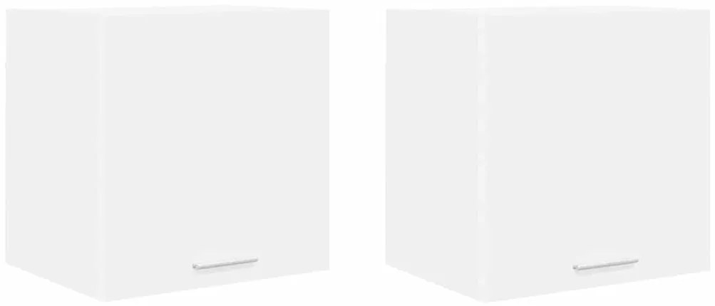 vidaXL Κρεμαστό ντουλάπι με αποθήκευση 2 pcs Λευκό 40 x 31 x 40 εκ.