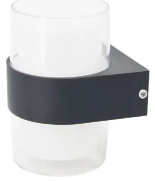 Απλίκα Φωτιστικό Τοίχου Athabasca LED 8W Ανθρακί 80203241 Inlight-80203241-Ανθρακί 80203241