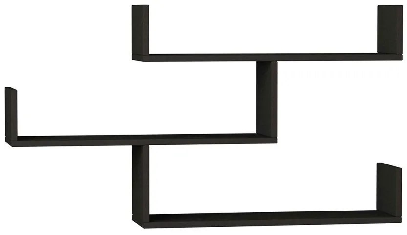 Ραφιέρα τοίχου Tiber Pakoworld ανθρακί 120x22x67εκ 119-000892-119-000892-Ανθρακί 119-000892