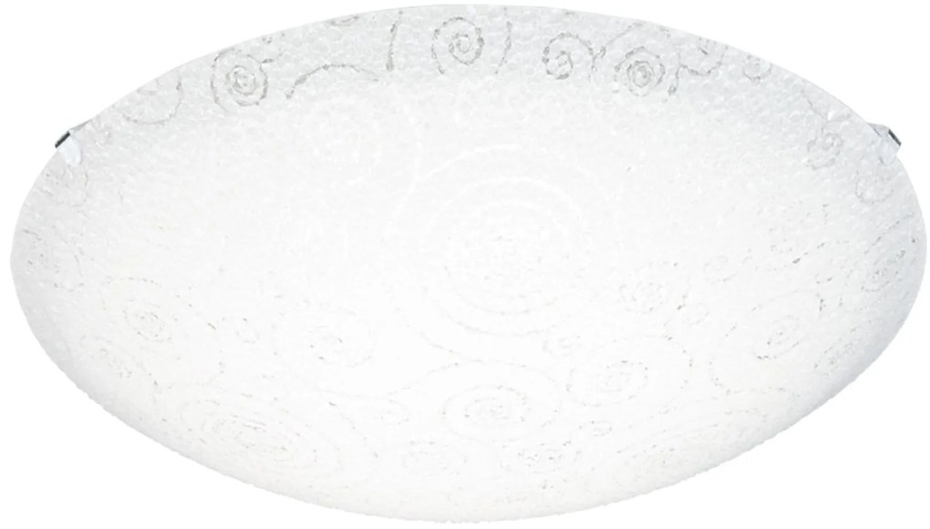 Φωτιστικό Οροφής Led Riconto 93536 White Eglo Μέταλλο,Γυαλί
