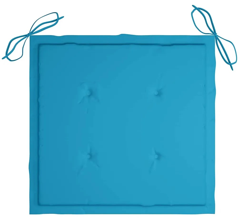 vidaXL Καρέκλες Εξωτ. Χώρου Πτυσσόμενες 6 τεμ Ξύλο Ακακίας &amp; Μαξιλάρια