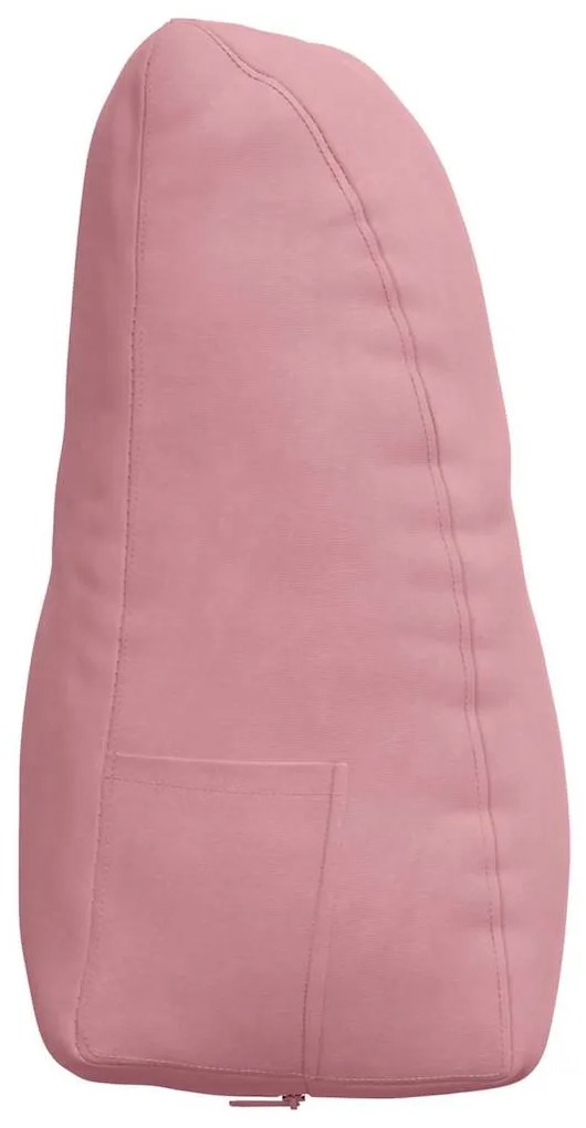 vidaXL Μαξιλάρι Πλάτης Ροζ 80 x 24 x 50 εκ Βελούδο