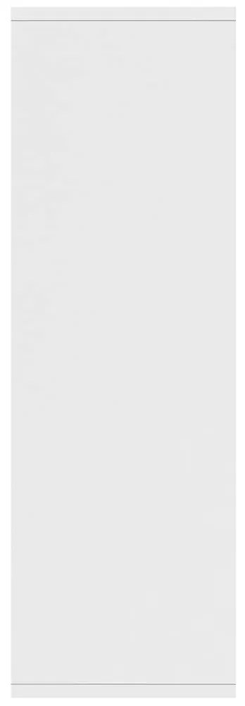 vidaXL Ραφιέρα / Βιβλιοθήκη Λευκή 50 x 25 x 80 εκ. από Επεξ. Ξύλο