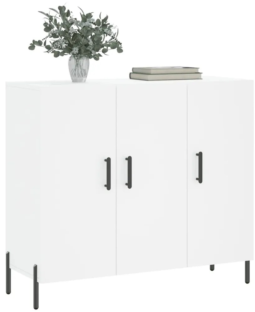 vidaXL Μπουφές Λευκός 90 x 34 x 80 εκ. από Επεξεργασμένο Ξύλο