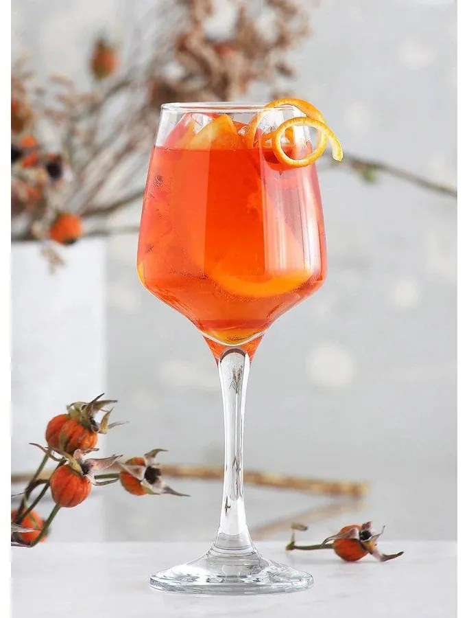 Σετ 6τεμ. Ποτήρι Κολωνάτο Κρασιού LAL 330ml - LAV