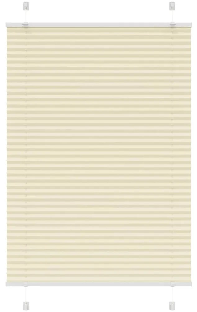 Πλισέ περσίδα Κρέμα 90x100 cm Πλάτος υφάσματος 89,4 cm - Κρεμ