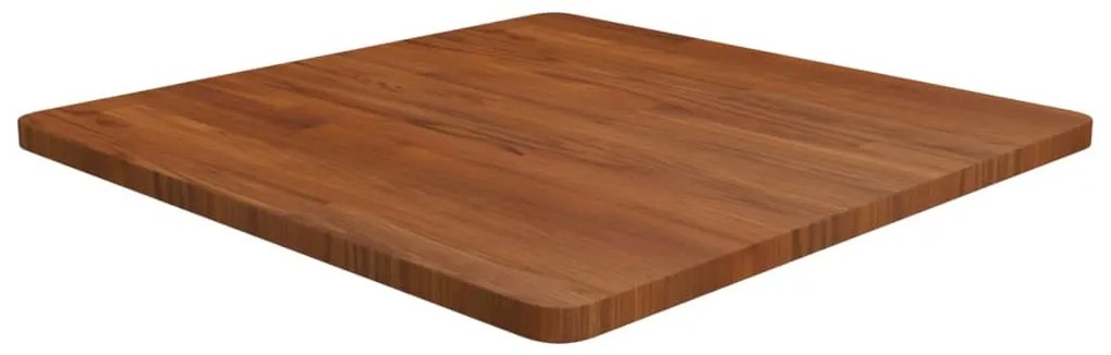 vidaXL Επιφάνεια Τραπεζιού Τετράγωνη Σκ. Καφέ 70x70x2,5 εκ. Ξύλο Δρυς