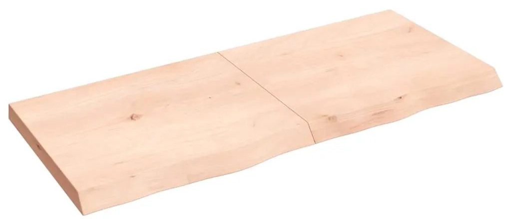 vidaXL Επιφάνεια Τραπεζιού 140x60x(2-6)εκ Ακατέργαστο Μασίφ Ξύλο Δρυός