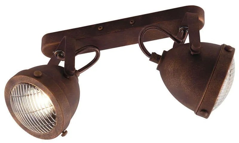 Φωτιστικό Οροφής - Σποτ I-Habana-AP2 Rust Luce Ambiente Design Metal