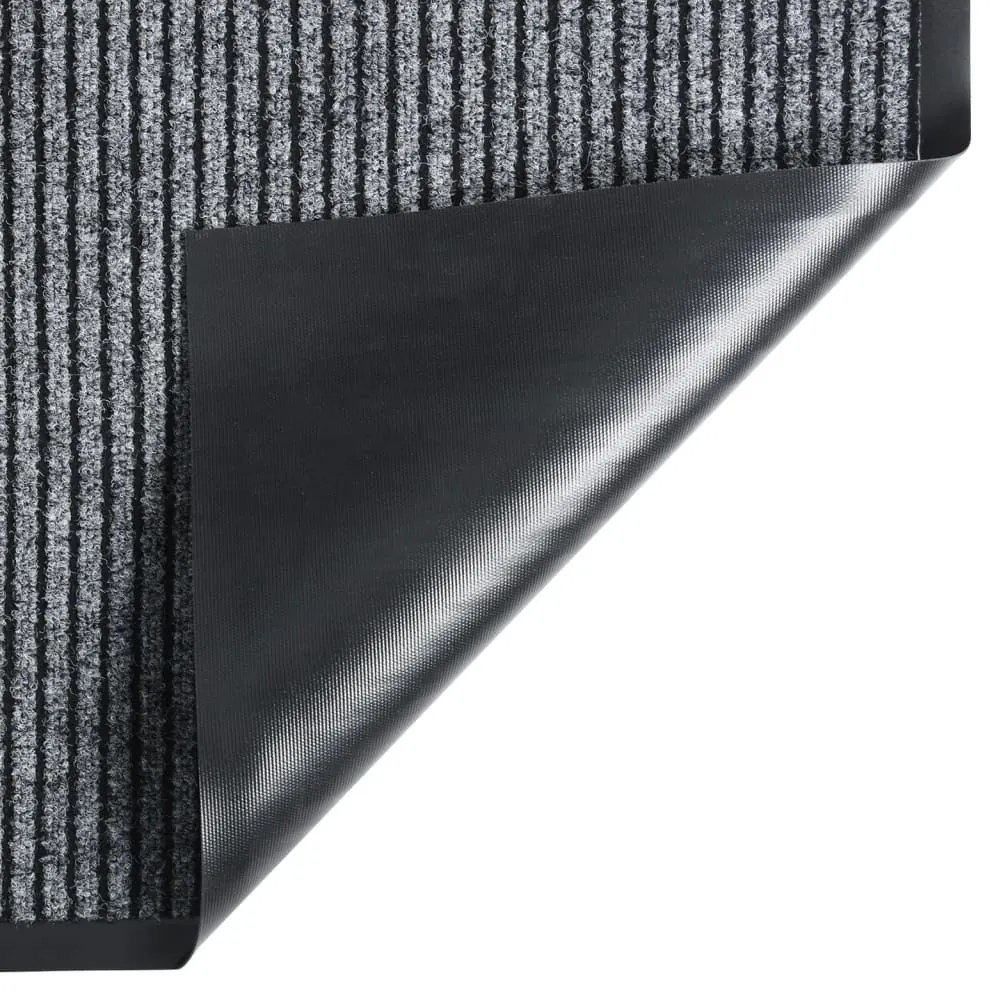 vidaXL Πατάκι Εισόδου Ριγέ Γκρι 60 x 80 εκ.