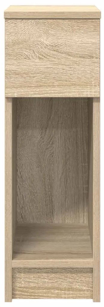 vidaXL Κομοδίνο με συρτάρι Sonoma Δρυς 20x36x60 εκ.