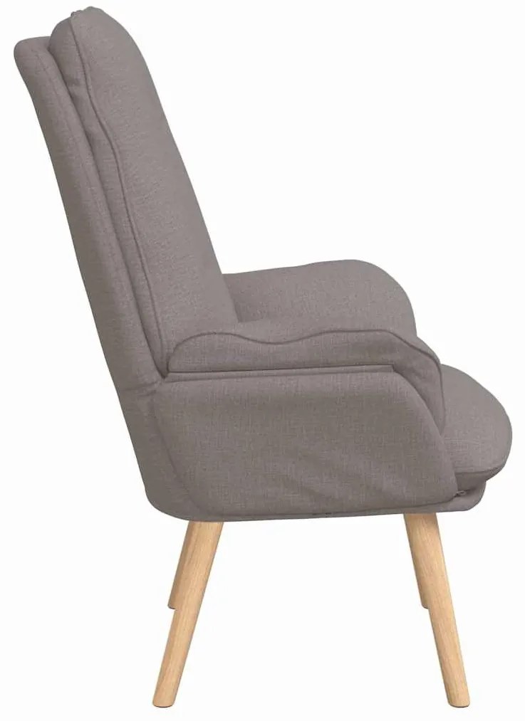 vidaXL Χαλαρωτική Πολυθρόνα Taupe 69 x 74 x 93 εκ. ύφασμα
