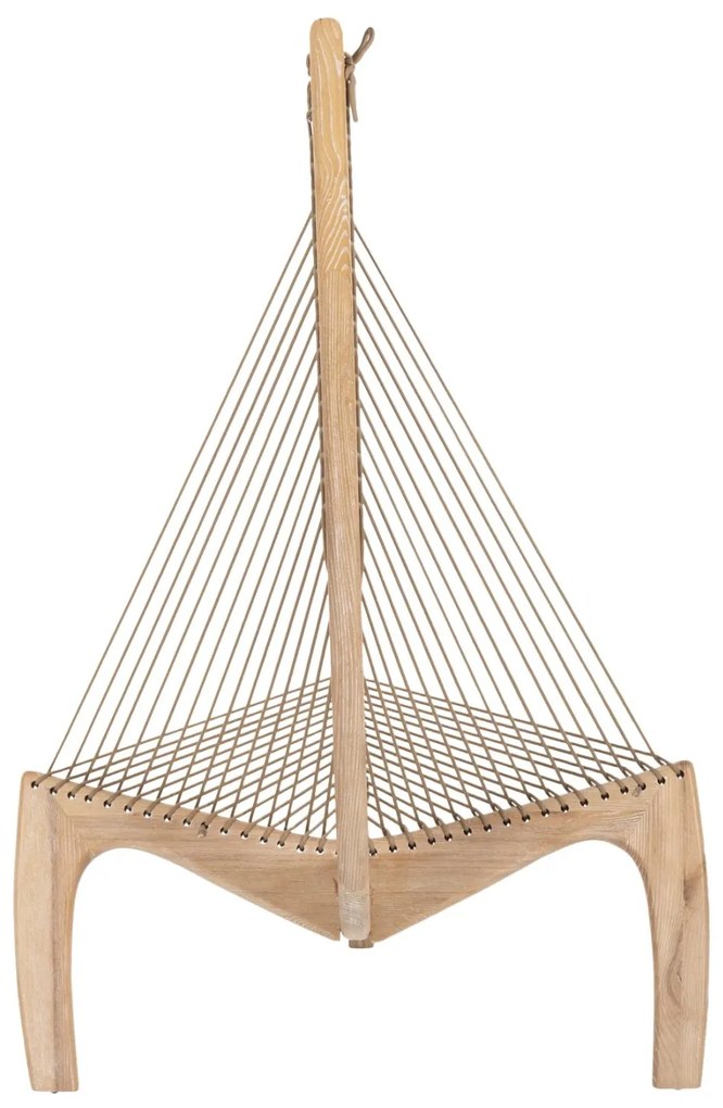 Πολυθρόνα HARP C9861 Ξύλο Φράξινος με Φυσικό Συνθετικό Σχοινί 85x101,5x128,5Yεκ. 85x101.5x128.5 εκ.