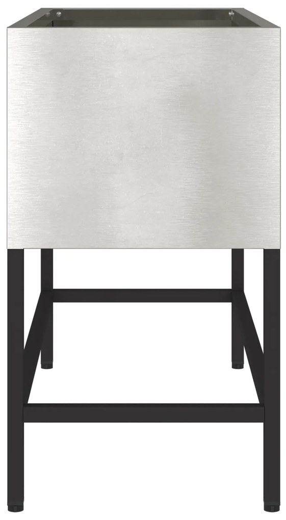 vidaXL Ανυψωμένος Κήπος 60x26x45 εκ Ανοξείδωτο χάλυβα