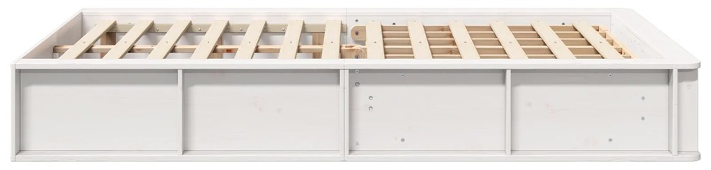 vidaXL Λευκό Κρεβάτι με Αποθηκευτικό Χώρο - 140 x 200 εκ.
