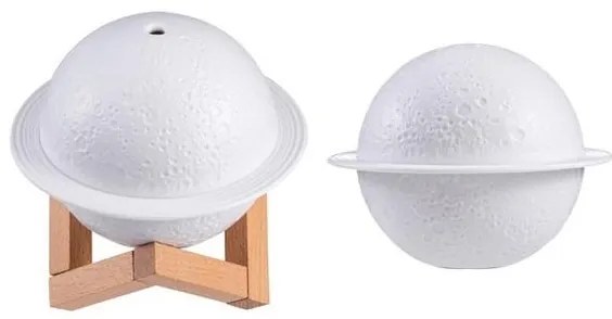 Led Συσκευή Αρωματοθεραπείας Planet Λευκή 200ml