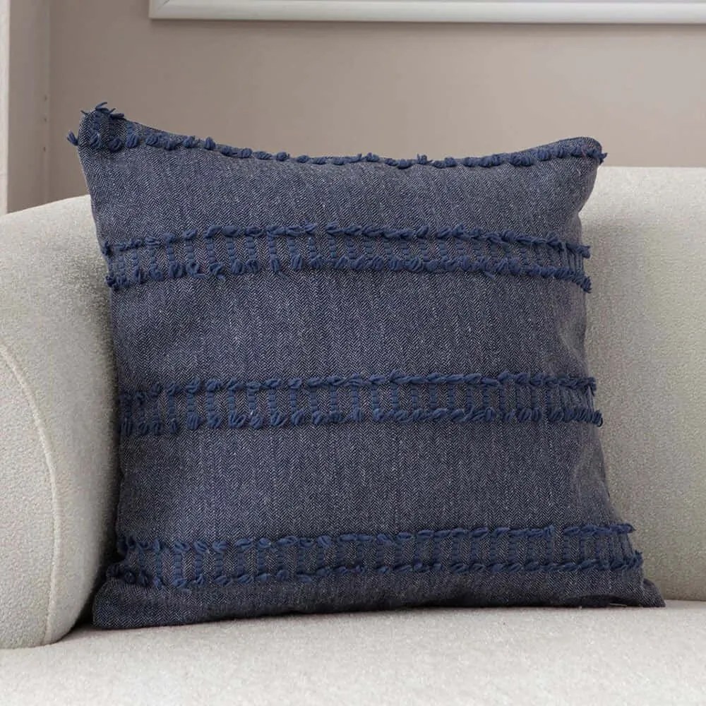 Μαξιλαροθήκη Διακοσμητική Tuffet 881PCR1645 Blue Aberto Design 43X43 Πολυέστερ
