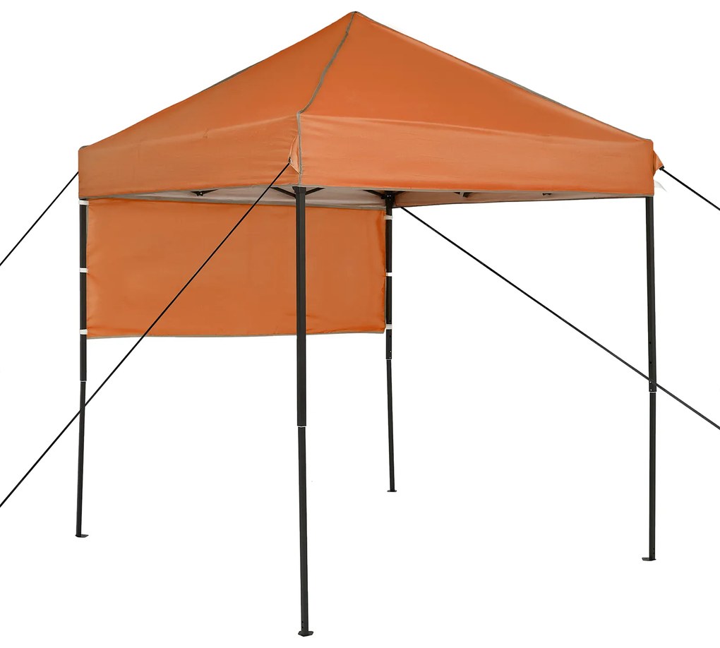 vidaXL Σκηνή Canopy Pop-up Πορτοκαλί 200 x 200 cm ύφασμα