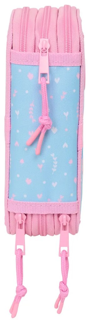 Κασετίνα BlackFit8 Smile Μπλε Ροζ 12,5 x 19,5 x 5,5 cm 37 Τεμάχια