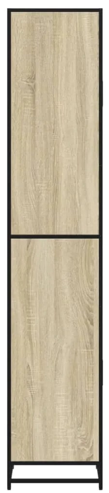 vidaXL Ντουλάπι μπάνιου Sonoma Oak 35x37,5x188,5 cm