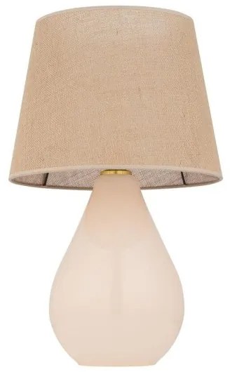Επιτραπέζιο Φωτιστικό Ύφασμα LACRIMA H67 Φ40 TK Lighting-5436-Μπεζ 5436
