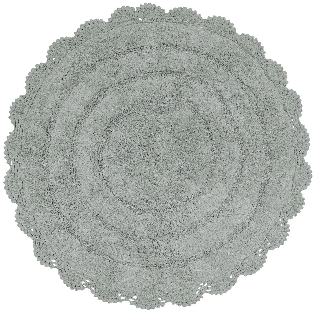 ΣΤΡΟΓΓΥΛΟ ΧΑΛΑΚΙ ΜΠΑΝΙΟΥ Δ60cm DAS HOME - BATHMATS 0632