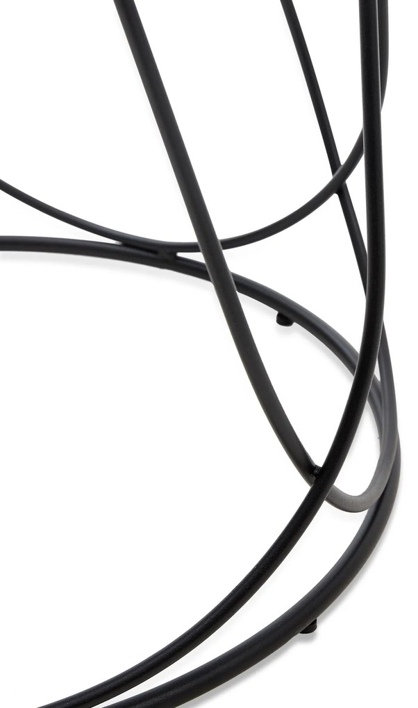 NUBIRA coffee table frame - black, top - white marble DIOMMI V-CH-NUBIRA-LAW-BIAŁY
