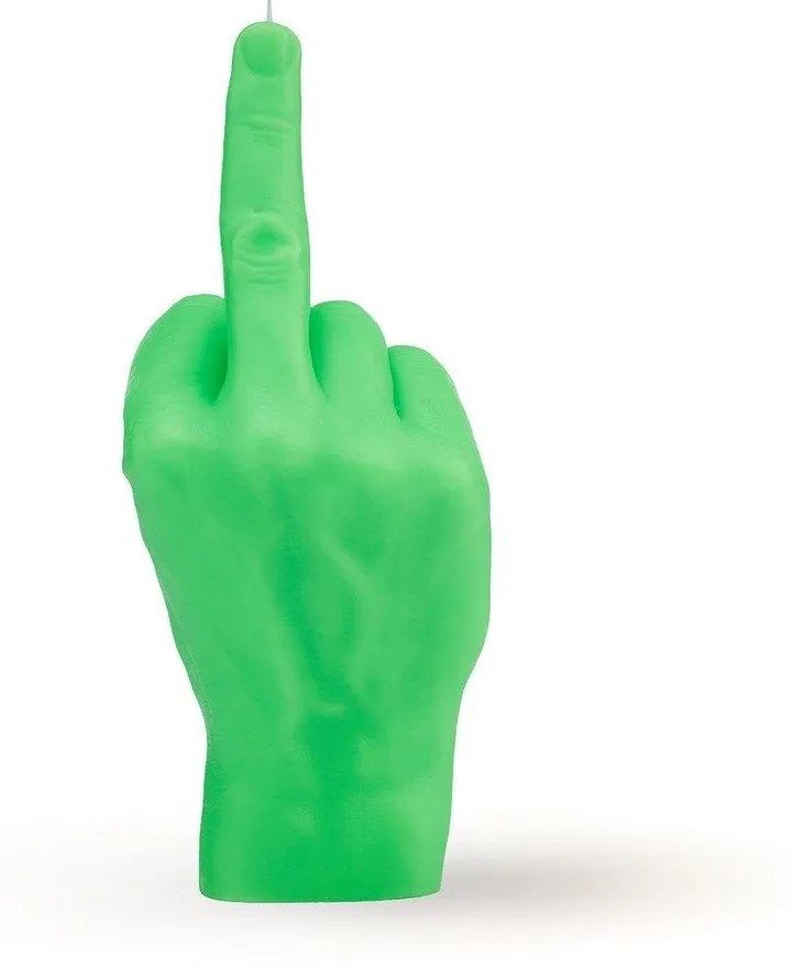 Κερί Χειρονομίας F@ck You 380gr 20x9x8cm Fluo Green Candle Hand Paraffin