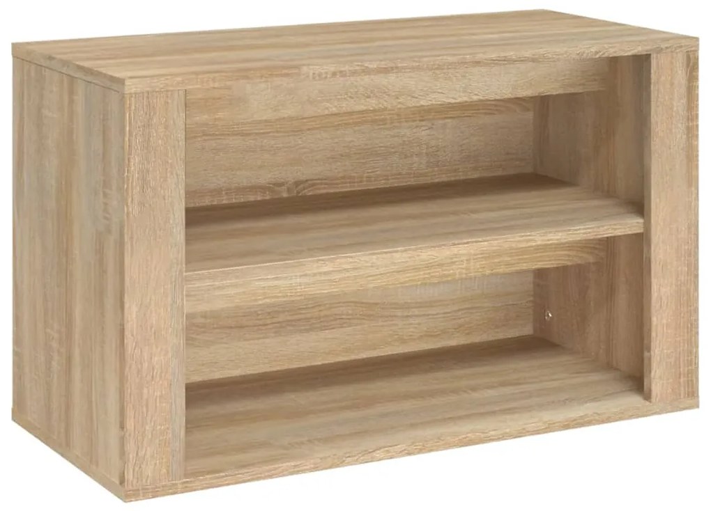 vidaXL Παπουτσοθήκη Sonoma Δρυς 75x35x45 εκ. Επεξεργασμένο Ξύλο