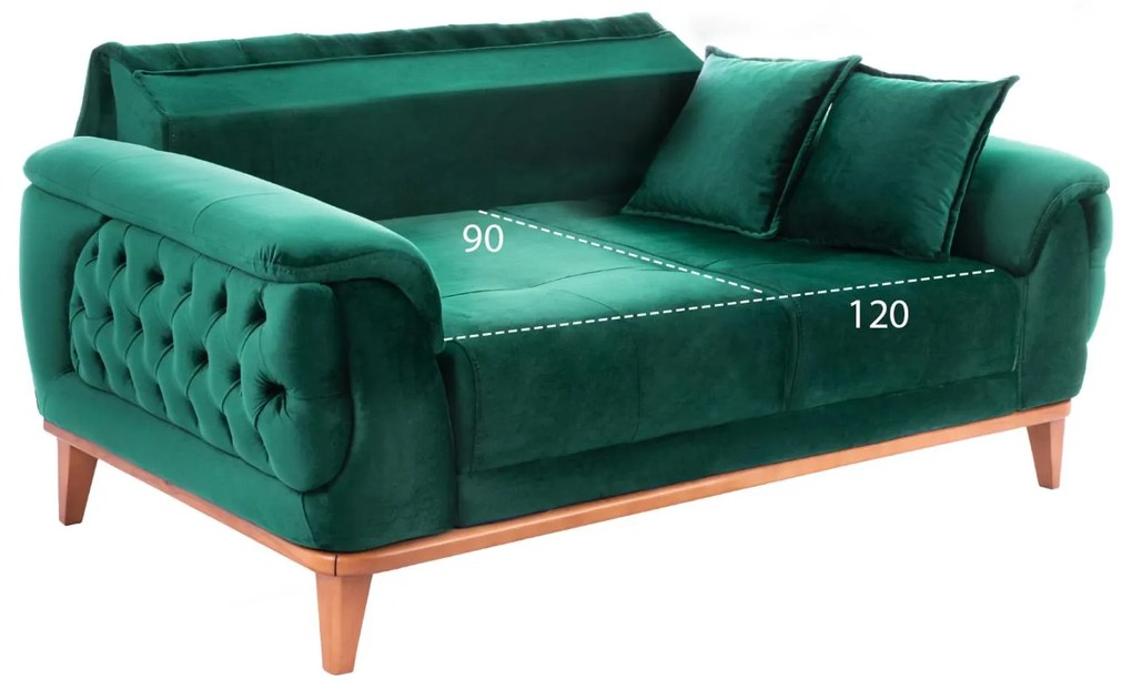 Καναπές - Κρεβάτι Bennington 2θέσιος Κυπαρισσί 180x95x80 εκ. 180x95x80 εκ.