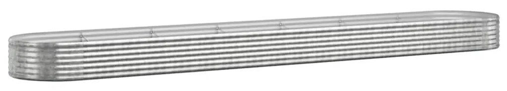 vidaXL Ζαρντινιέρα Ασημί 544x100x36 εκ. Γαλβανισμένος χάλυβας