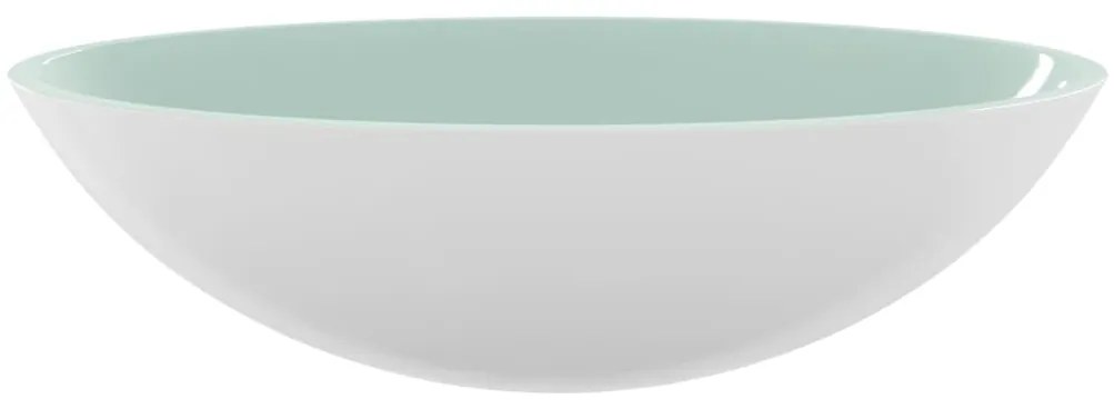 vidaXL Νιπτήρας Λευκός 50 x 37 x 14 εκ. Γυάλινος