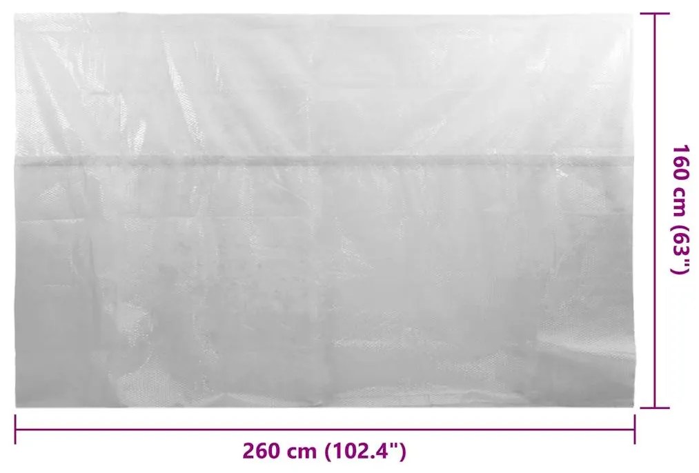 vidaXL Κάλυμμα Πισίνας Ηλιακό Γκρι 260x160 εκ. από Πολυαιθυλένιο