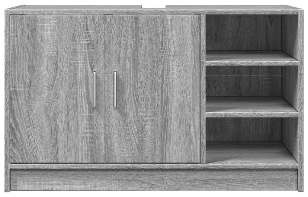 vidaXL Ντουλάπι Νιπτήρα Grey Sonoma 90x29x55 εκ. Επεξεργασμένο Ξύλο