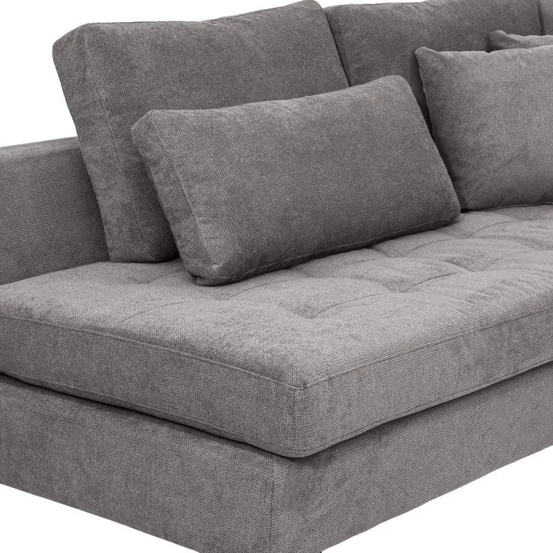 Γωνιακός Καναπές Albert Fylliana Σκούρο Γκρί 280x220x96 εκ. 280x220x96 εκ.