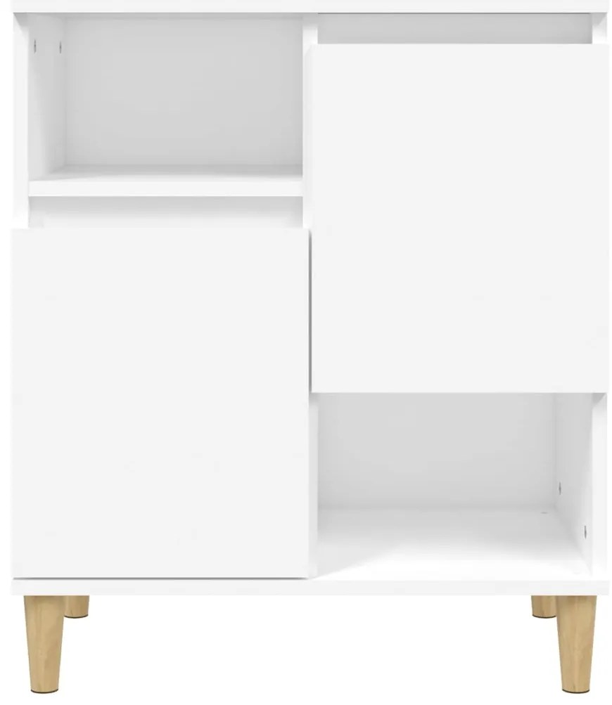 vidaXL Ντουλάπια 3 τεμ. Λευκό 60x35x70 εκ. Επεξεργασμένο Ξύλο