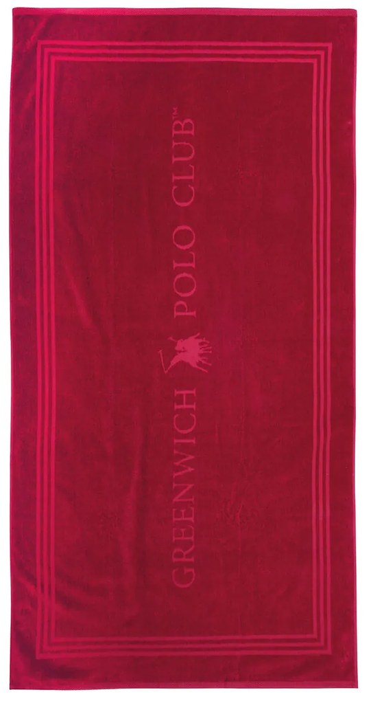Πετσέτα Θαλάσσης (90x170) Greenwich Polo Club Beach 4066 Red
