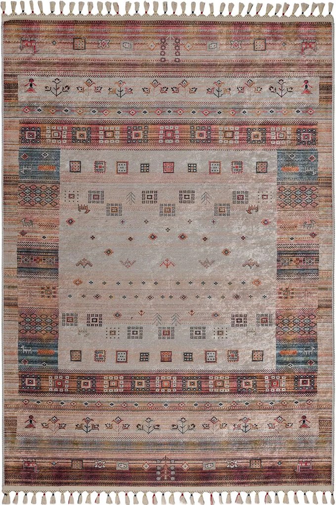 Χαλί Nomadian 5251 MLS Beige-Multi Βιοκαρπέτ 80X220cm