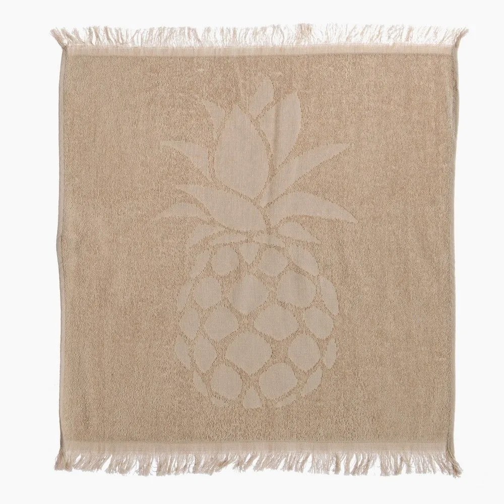 Ποτηρόπανο Pineapple Linen Nef-Nef Homeware 50x50cm 100% Βαμβάκι
