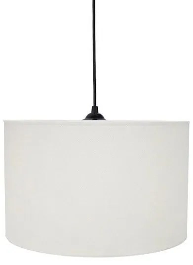 Κρεμαστό Φωτιστικό Οροφής 1xE27 Ύφασμα Φ30cm ΗΚ Heronia Lighting-14-0293-Λευκό 14-0293