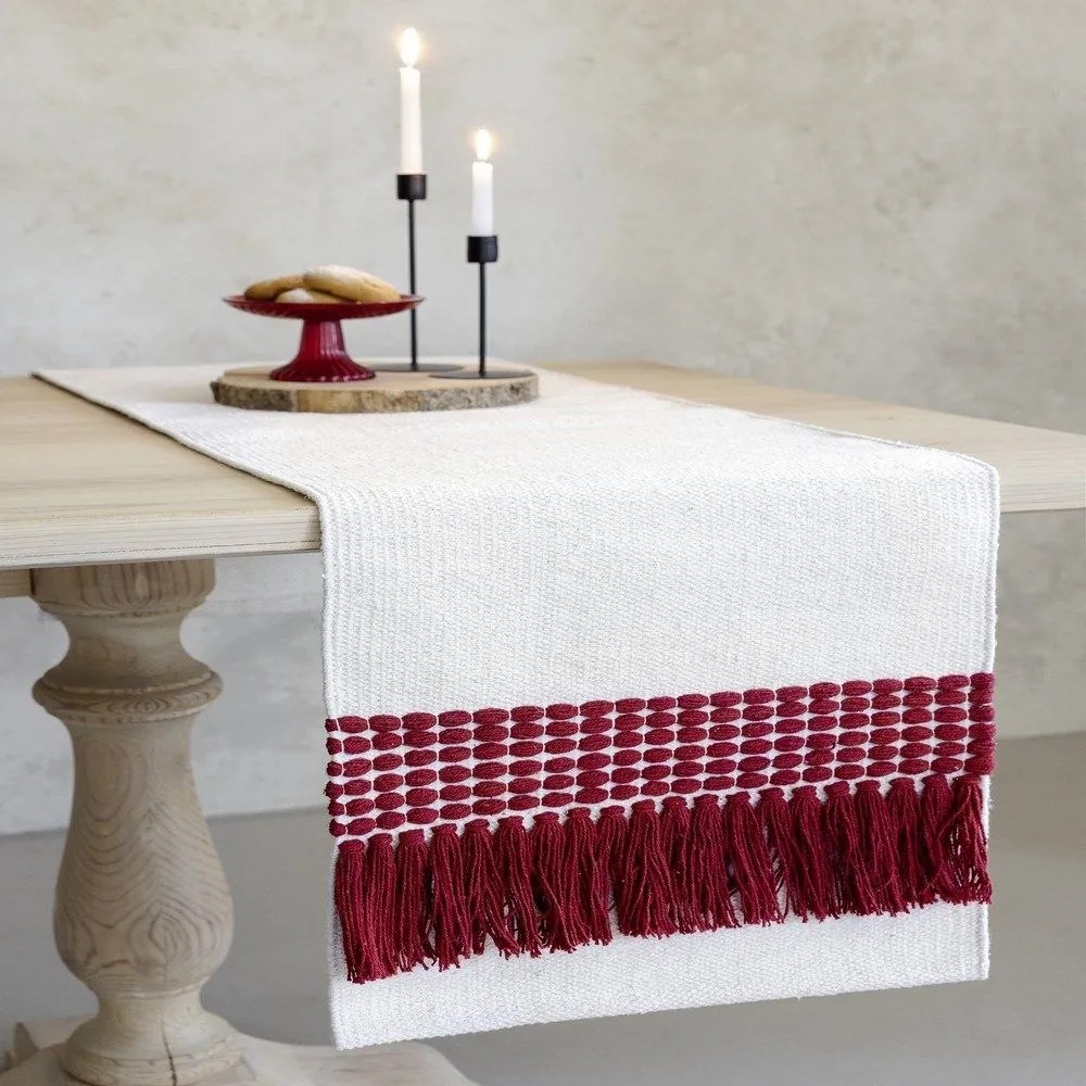 Runner Innes Red Nima 40x160 40x160cm 100% Cotton