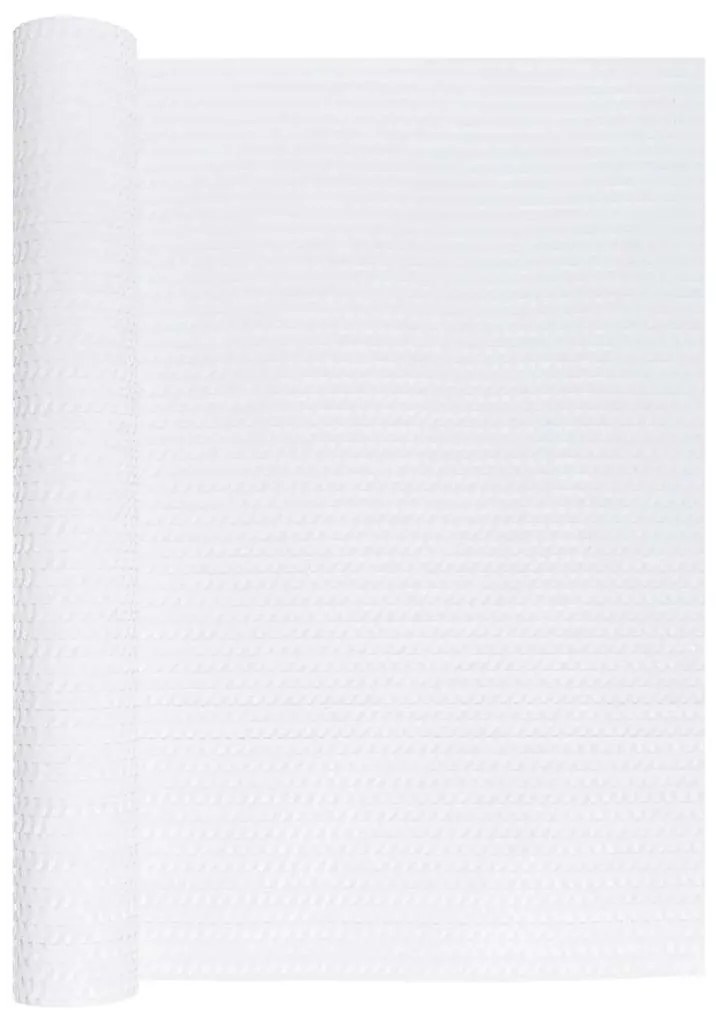 vidaXL Διαχωριστικό Βεράντας Λευκό 400 x 80 εκ. από Συνθετικό Ρατάν