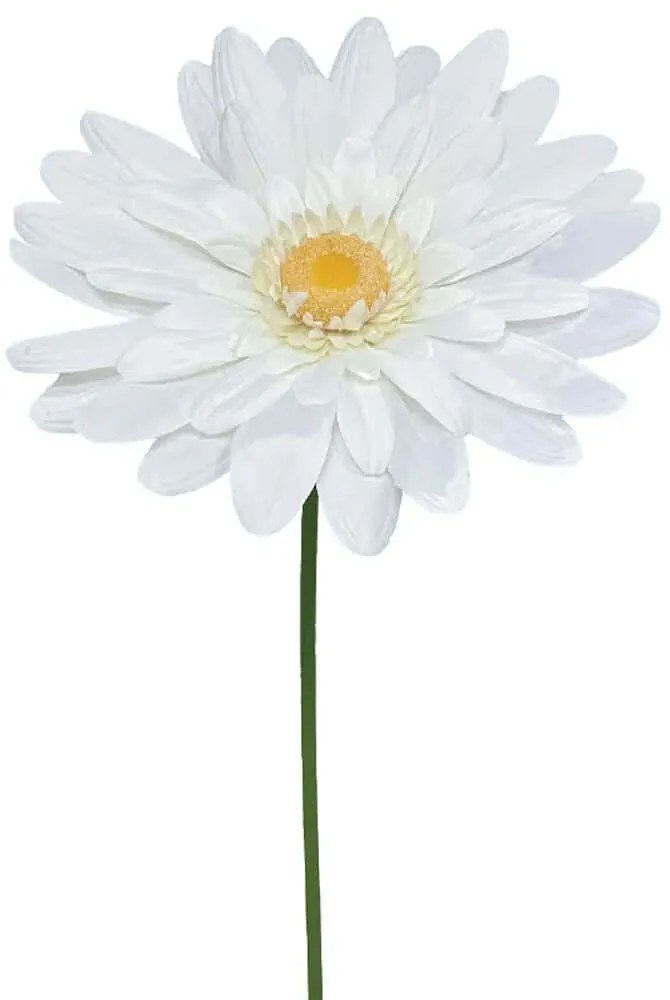 Τεχνητό Λουλούδι Μαργαρίτα 00-23855-60-3 Φ65x150cm Ecru Marhome Ύφασμα,Πλαστικό