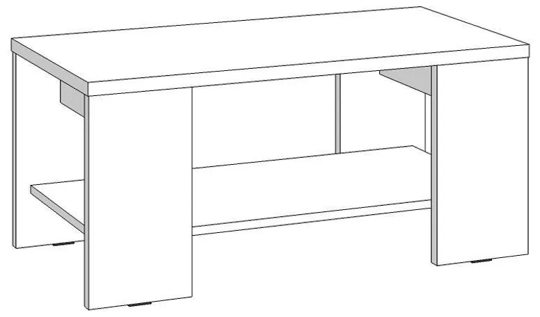 Τραπεζάκι Σαλονιού Union Sonoma Oak 90x50x41 εκ. 90x50x41 εκ.